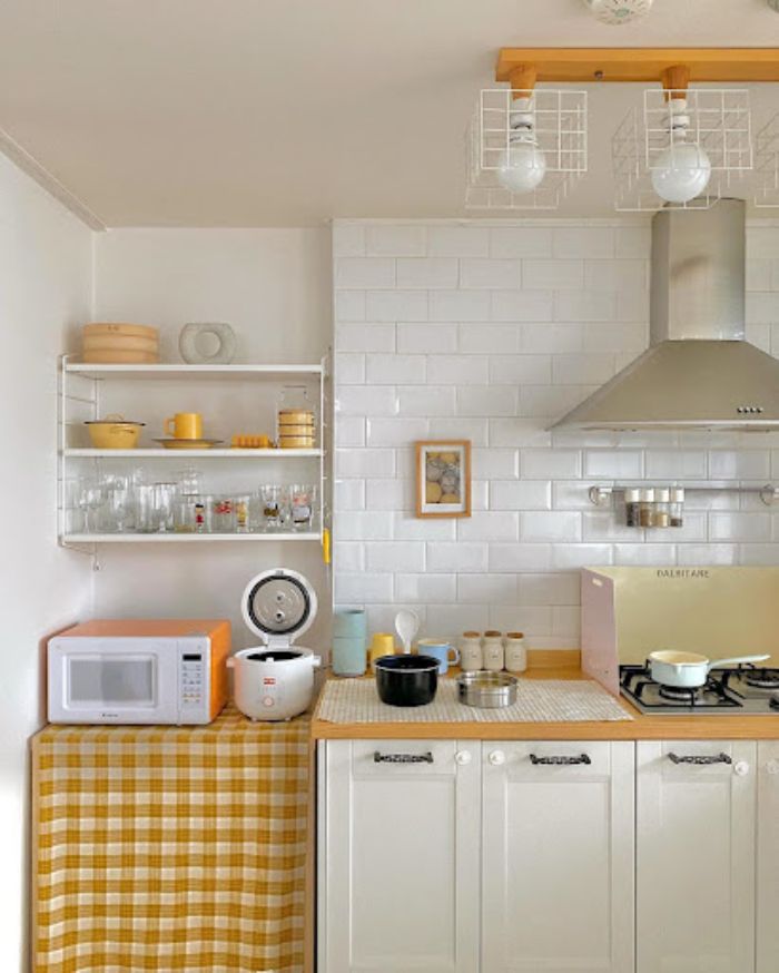 Nhà bếp nhỏ gọn, xinh xắn