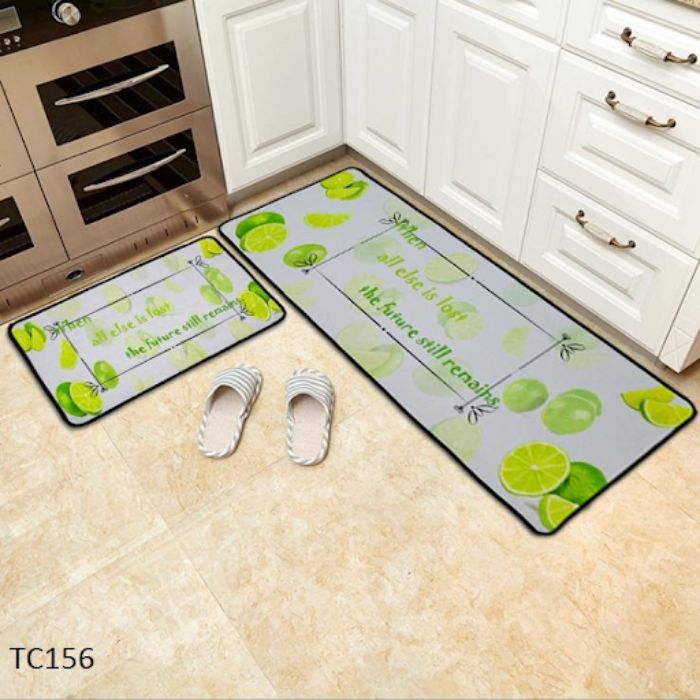 Bộ 2 Thảm Bếp Chống Trơn Trượt Cao Cấp 120×40 & 60×40