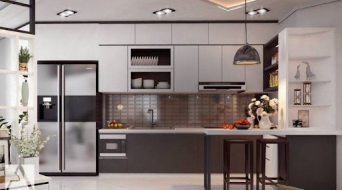 Mẫu bếp lý tưởng của nhiều bà nội trợ