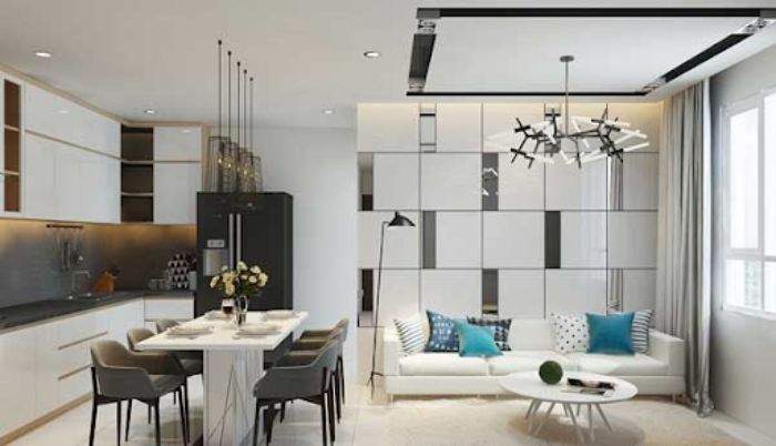 Kiểu thiết kế phòng bếp mở đang là xu hướng hiện nay 