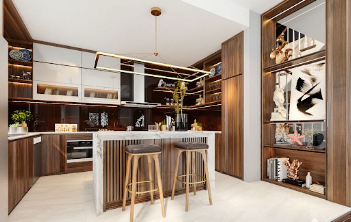 Mẫu phòng bếp đẹp hiện đại 