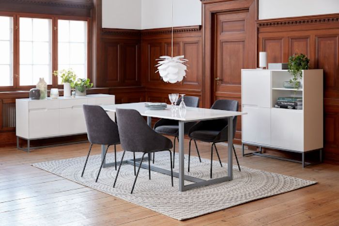 Mẫu thiết kế nhà bếp hiện đại với chất liệu gỗ công nghiệp bền đẹp 