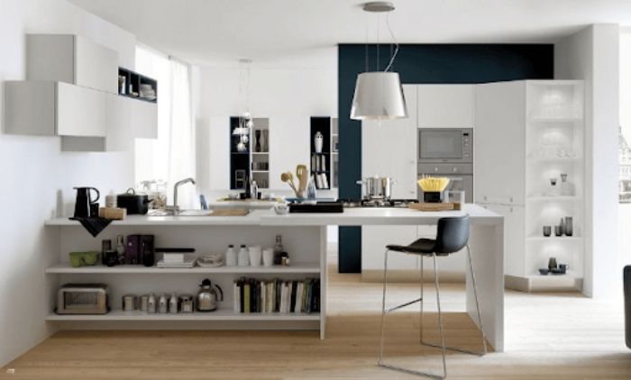 Phòng bếp ngăn bếp và phòng khách đa năng