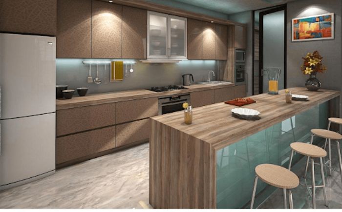 Thiết kế phòng bếp cho không gian hẹp và dài