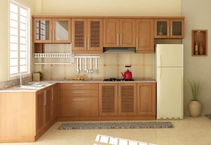 Kiểu nhà bếp nhỏ xinh với tủ bếp hình chữ I
