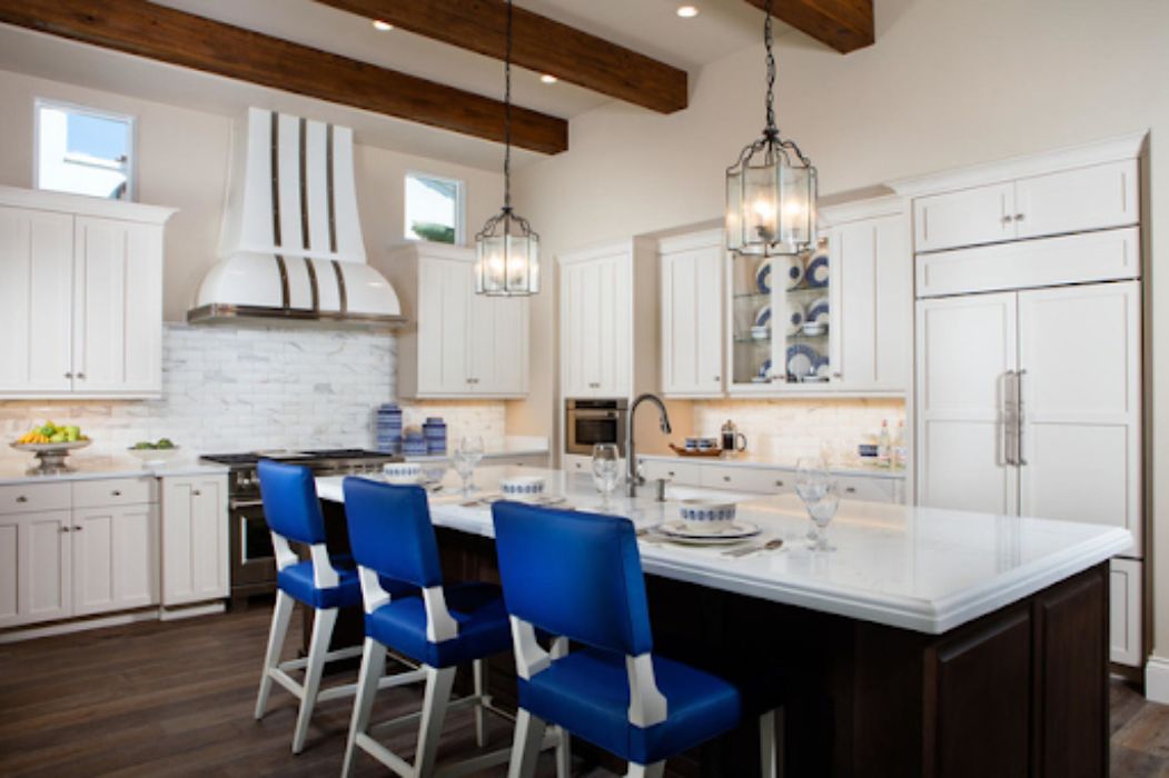 Nội thất phòng bếp đơn giản phong cách địa trung hải