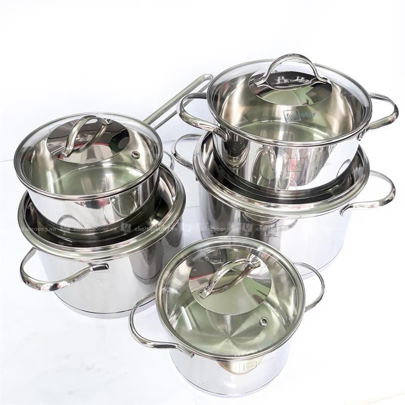 Ưu điểm của bộ nồi bếp từ Five Star