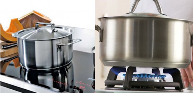 Cân nhắc sử dụng nồi bếp từ để nấu ăn trên bếp ga