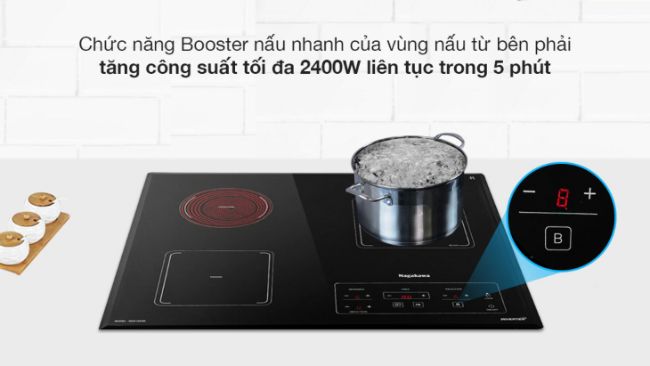 [Review] Chức năng Booster trên bếp từ và những điều cần biết