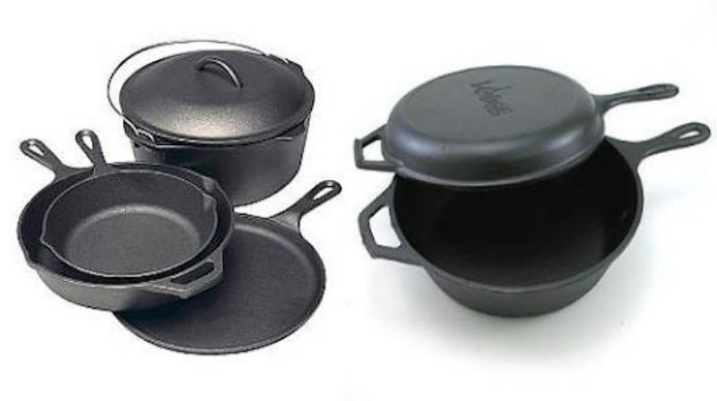 Nồi, chảo gang có thể sử dụng được cho bếp từ