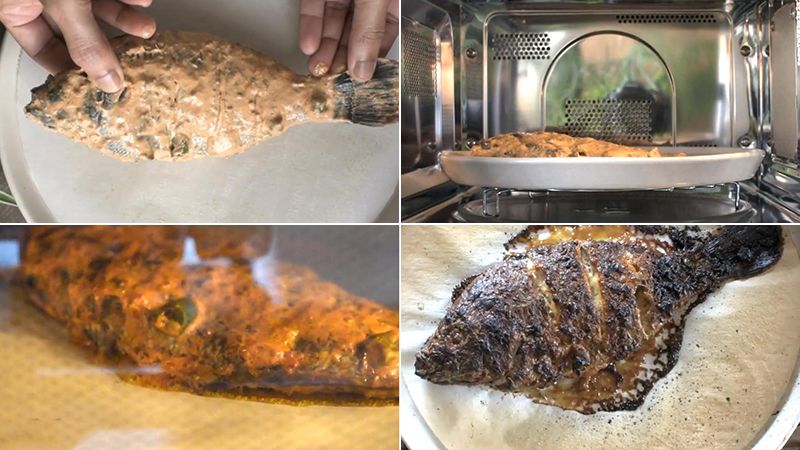 Nướng cá lò nướng bao nhiêu độ 