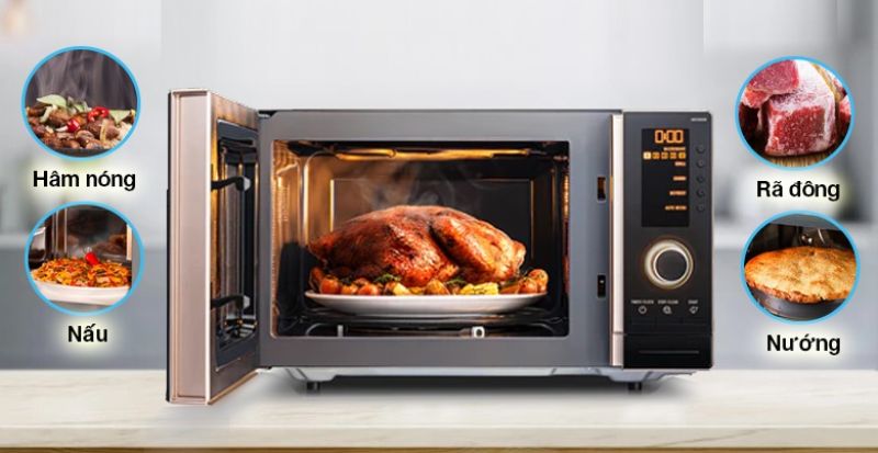 Lò vi sóng có nướng là gì? Lò vi sóng có nướng được không?